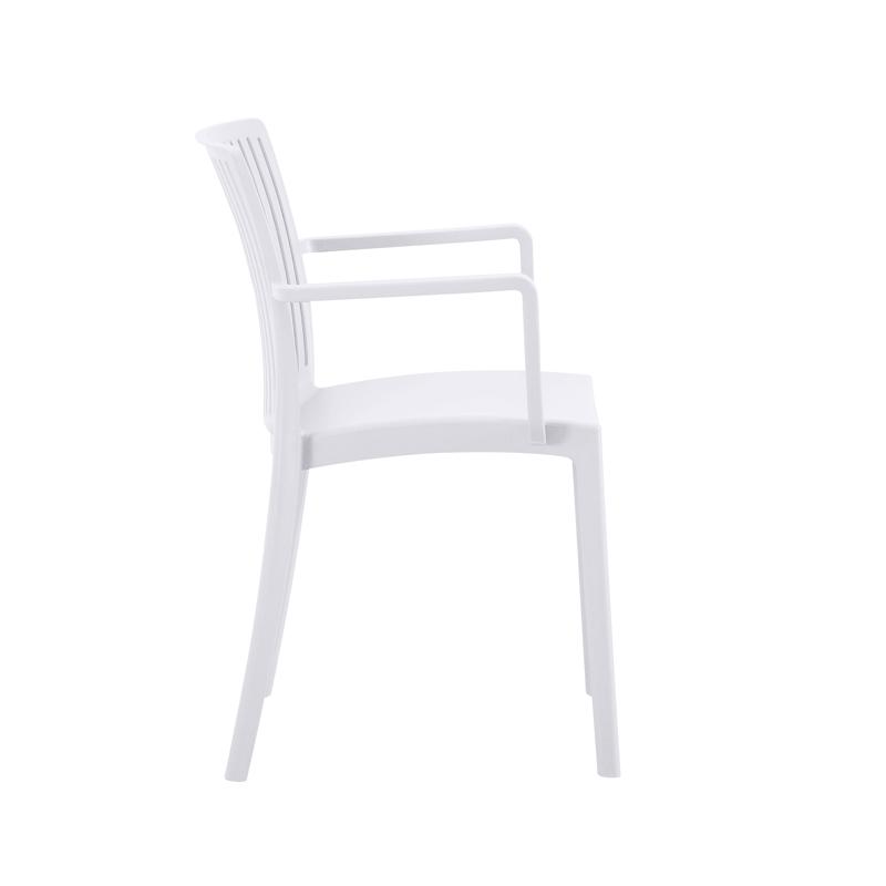 ΚΑΡΕΚΛΑ ΚΗΠΟΥ ΑΠΟ ΠΟΛΥΠΡΟΠΥΛΕΝΙΟ "Emma" ΜΕ UV ΠΡΟΣΤΑΣΙΑ ΛΕΥΚΟ ΧΡΩΜΑ 55x56x82εκ - Image 3