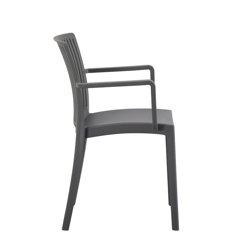 ΚΑΡΕΚΛΑ ΚΗΠΟΥ ΑΠΟ ΠΟΛΥΠΡΟΠΥΛΕΝΙΟ "Emma" ΜΕ UV ΠΡΟΣΤΑΣΙΑ ΣΚΟΥΡΟ ΓΚΡΙ ΧΡΩΜΑ 55x56x82εκ - Image 3