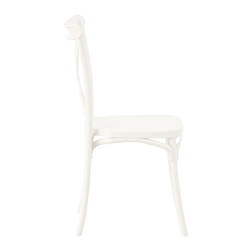 ΚΑΡΕΚΛΑ ΚΗΠΟΥ Cross Fylianna FL66 ΑΠΟ ΠΟΛΥΠΡΟΠΥΛΕΝΙΟ (PP) ΛΕΥΚΟ ΧΡΩΜΑ 42x48x90εκ - Image 3