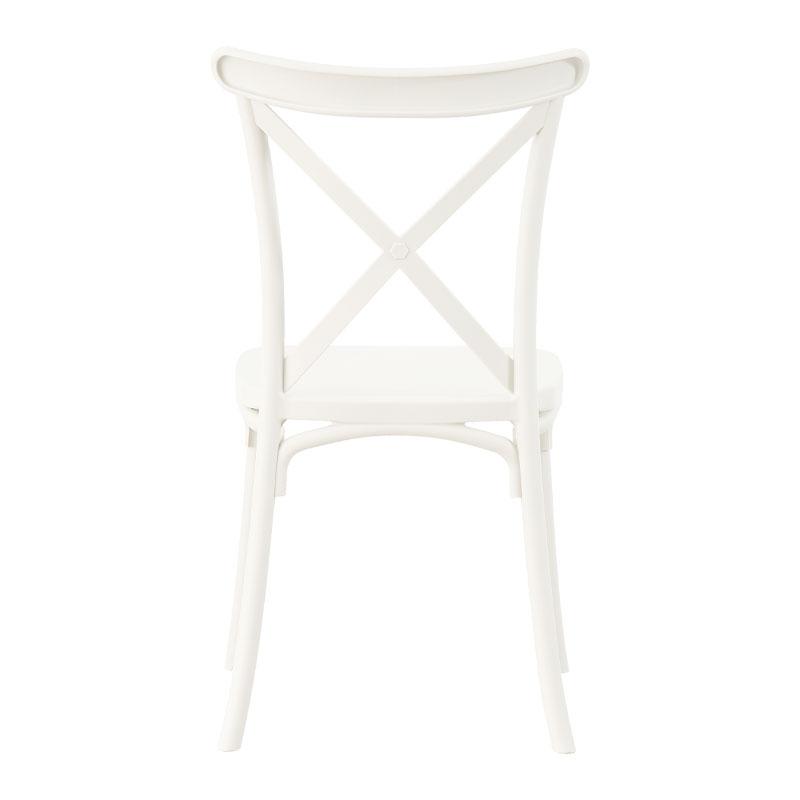 ΚΑΡΕΚΛΑ ΚΗΠΟΥ Cross Fylianna FL66 ΑΠΟ ΠΟΛΥΠΡΟΠΥΛΕΝΙΟ (PP) ΛΕΥΚΟ ΧΡΩΜΑ 42x48x90εκ - Image 4