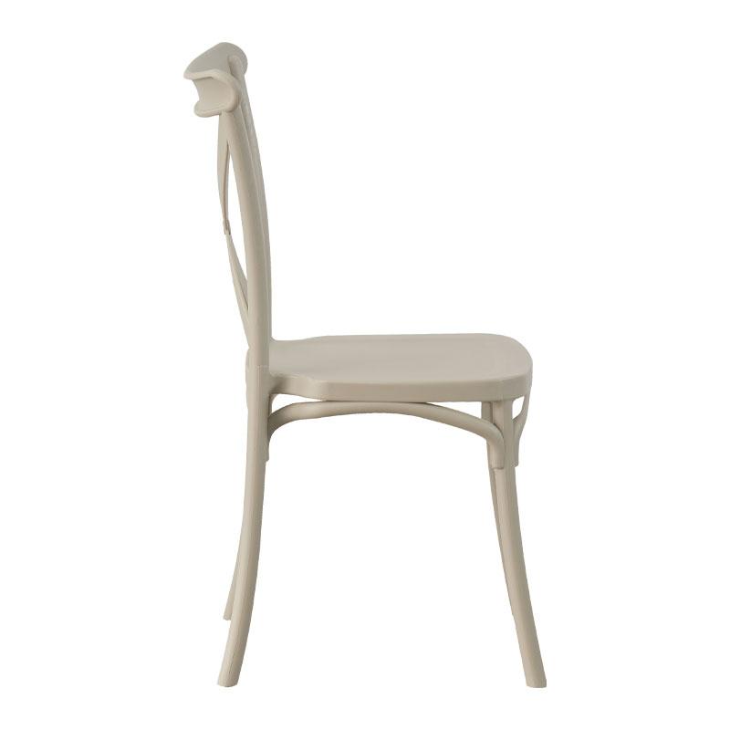 ΚΑΡΕΚΛΑ ΚΗΠΟΥ Cross Fylianna FL66 ΑΠΟ ΠΟΛΥΠΡΟΠΥΛΕΝΙΟ (PP) ΜΠΕΖ ΧΡΩΜΑ 42x48x90εκ - Image 3