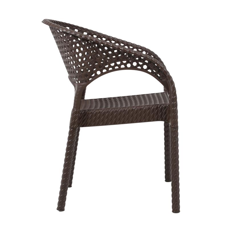 ΚΑΡΕΚΛΑ ΚΗΠΟΥ Daria ΚΑΦΕ ΧΡΩΜΑ 54x46x82εκ - Image 3