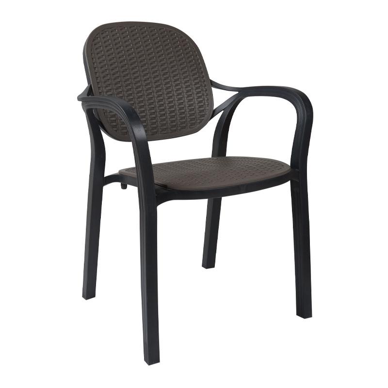 ΚΑΡΕΚΛΑ ΚΗΠΟΥ Eliza ΑΝΘΡΑΚΙ ΧΡΩΜΑ 57x41x83εκ