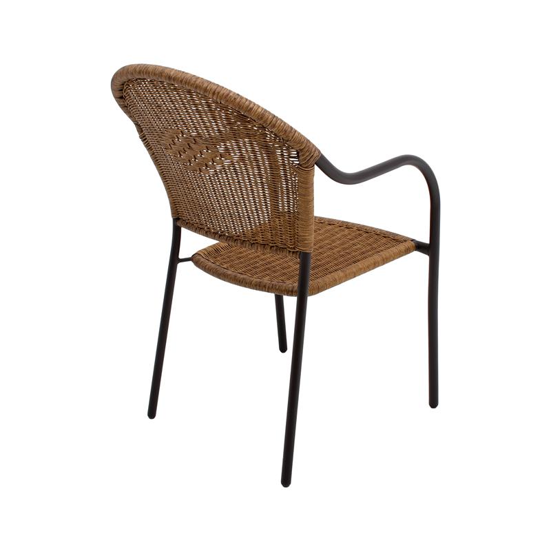 ΚΑΡΕΚΛΑ ΚΗΠΟΥ FL234 ΚΑΦΕ ΧΡΩΜΑ ΣΚΕΛΕΤΟΥ 65x54x87εκ - Image 4