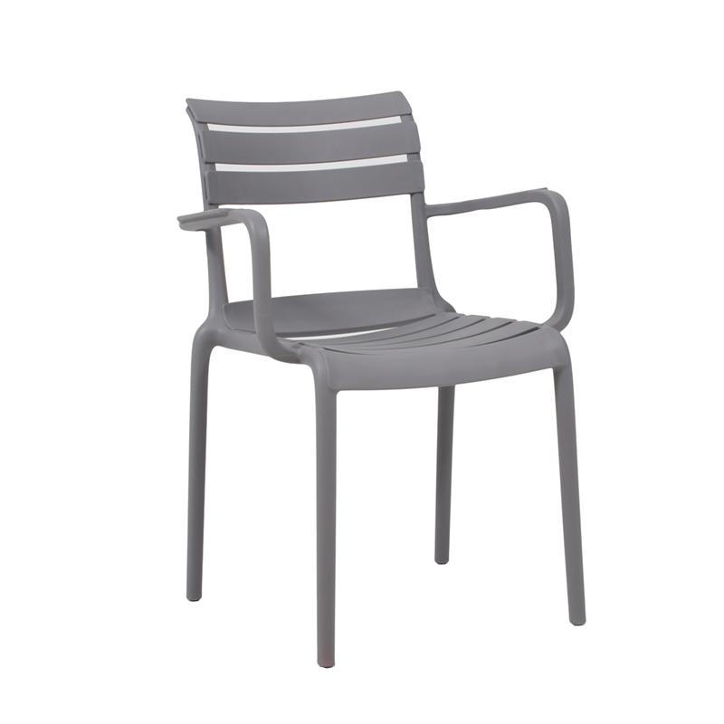 ΚΑΡΕΚΛΑ ΚΗΠΟΥ Margaret ΓΚΡΙ ΧΡΩΜΑ 57x56x83εκ