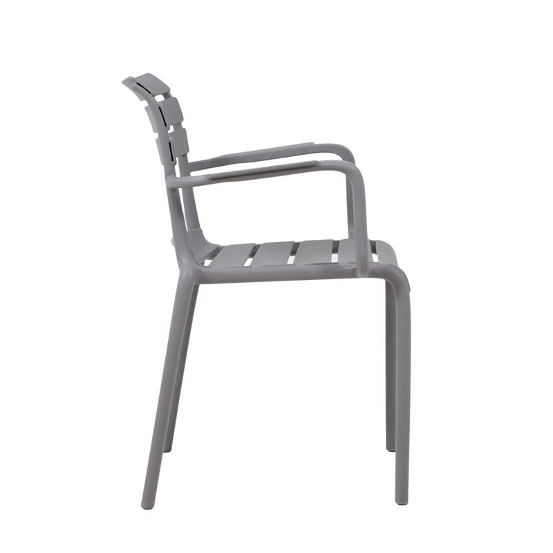 ΚΑΡΕΚΛΑ ΚΗΠΟΥ Margaret ΓΚΡΙ ΧΡΩΜΑ 57x56x83εκ - Image 4