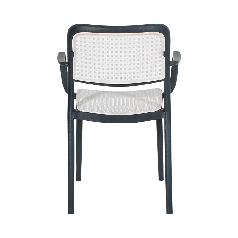 ΚΑΡΕΚΛΑ ΚΗΠΟΥ Olesia ΓΚΡΙ ΜΕ ΛΕΥΚΟ ΧΡΩΜΑ 56x43x81εκ - Image 5