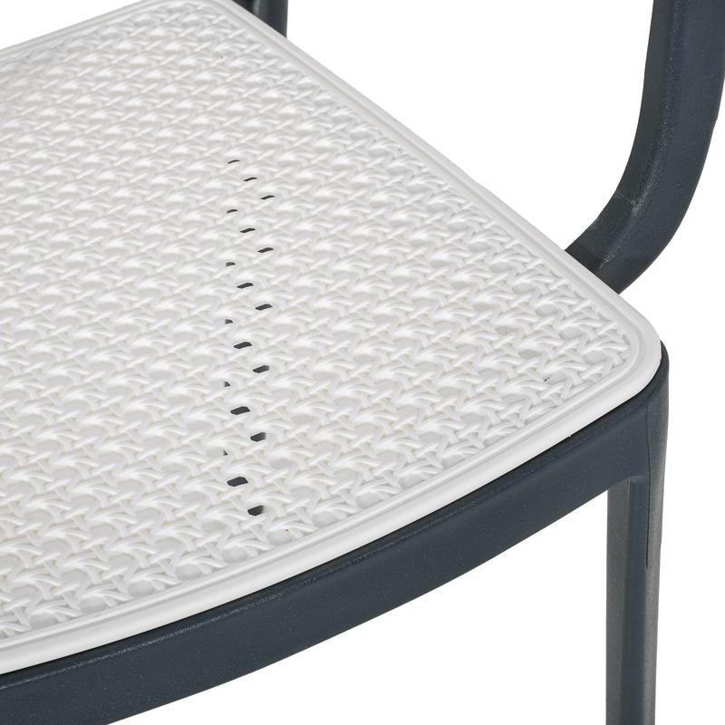 ΚΑΡΕΚΛΑ ΚΗΠΟΥ Olesia ΓΚΡΙ ΜΕ ΛΕΥΚΟ ΧΡΩΜΑ 56x43x81εκ - Image 7