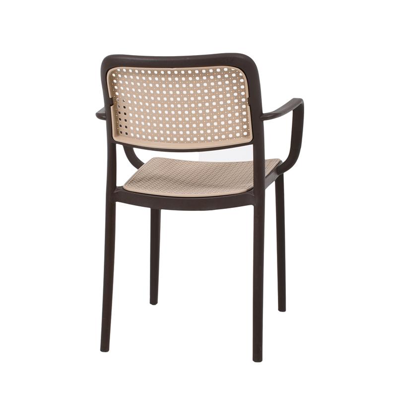 ΚΑΡΕΚΛΑ ΚΗΠΟΥ Olesia ΚΑΦΕ ΜΕ ΜΠΕΖ ΧΡΩΜΑ 56x43x81εκ - Image 4