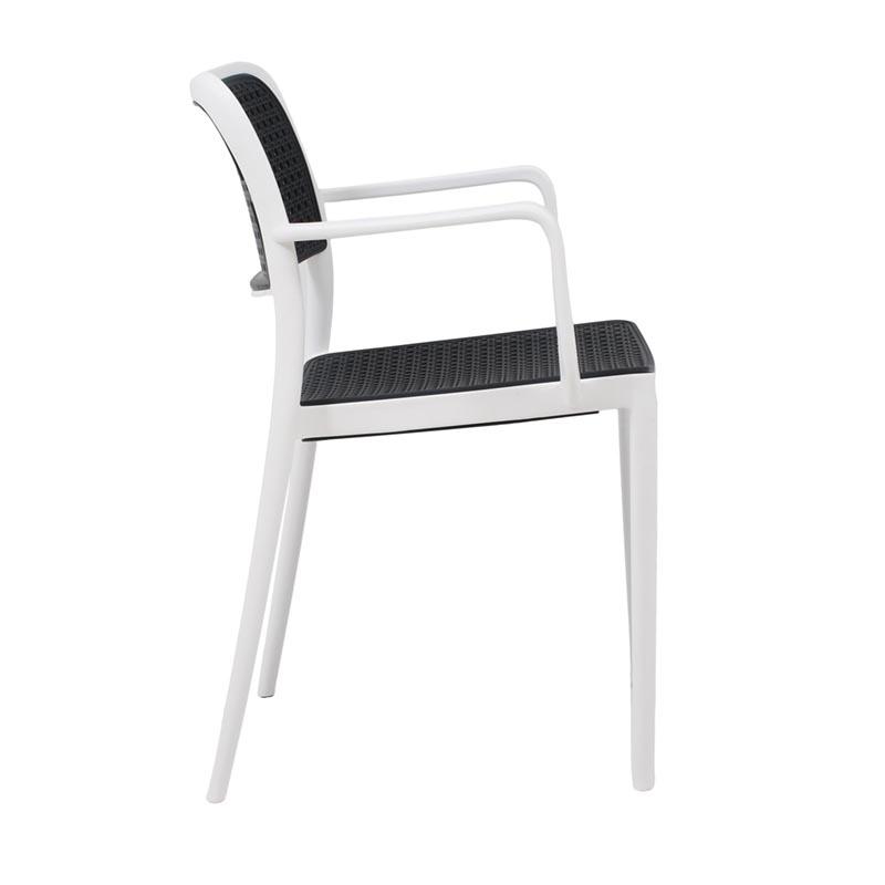 ΚΑΡΕΚΛΑ ΚΗΠΟΥ Olesia ΛΕΥΚΟ ΜΕ ΑΝΘΡΑΚΙ ΧΡΩΜΑ 56x43x81εκ - Image 3