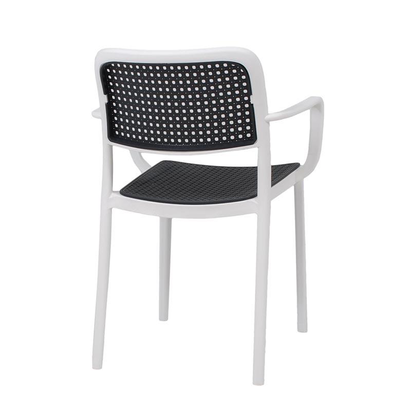 ΚΑΡΕΚΛΑ ΚΗΠΟΥ Olesia ΛΕΥΚΟ ΜΕ ΑΝΘΡΑΚΙ ΧΡΩΜΑ 56x43x81εκ - Image 4