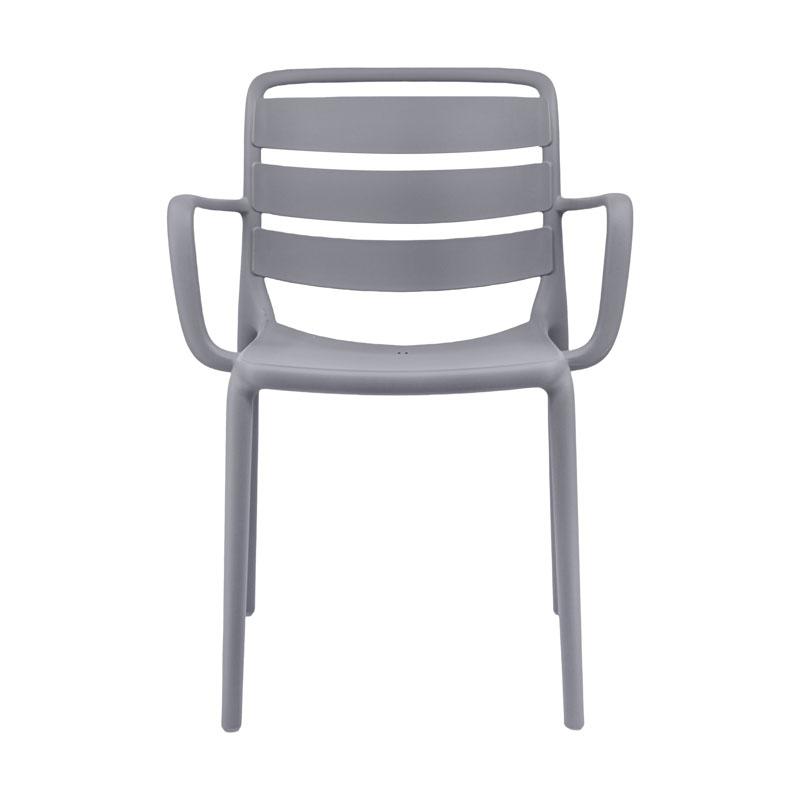 ΚΑΡΕΚΛΑ ΚΗΠΟΥ "Talia" ΑΠΟ ΠΟΛΥΠΡΟΠΥΛΕΝΙΟ (PP) ΣΚΟΥΡΟ ΓΚΡΙ ΧΡΩΜΑ 56x60x81εκ - Image 3