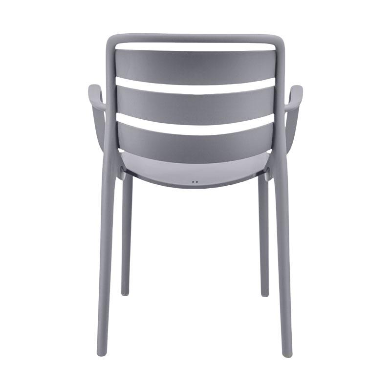 ΚΑΡΕΚΛΑ ΚΗΠΟΥ "Talia" ΑΠΟ ΠΟΛΥΠΡΟΠΥΛΕΝΙΟ (PP) ΣΚΟΥΡΟ ΓΚΡΙ ΧΡΩΜΑ 56x60x81εκ - Image 4