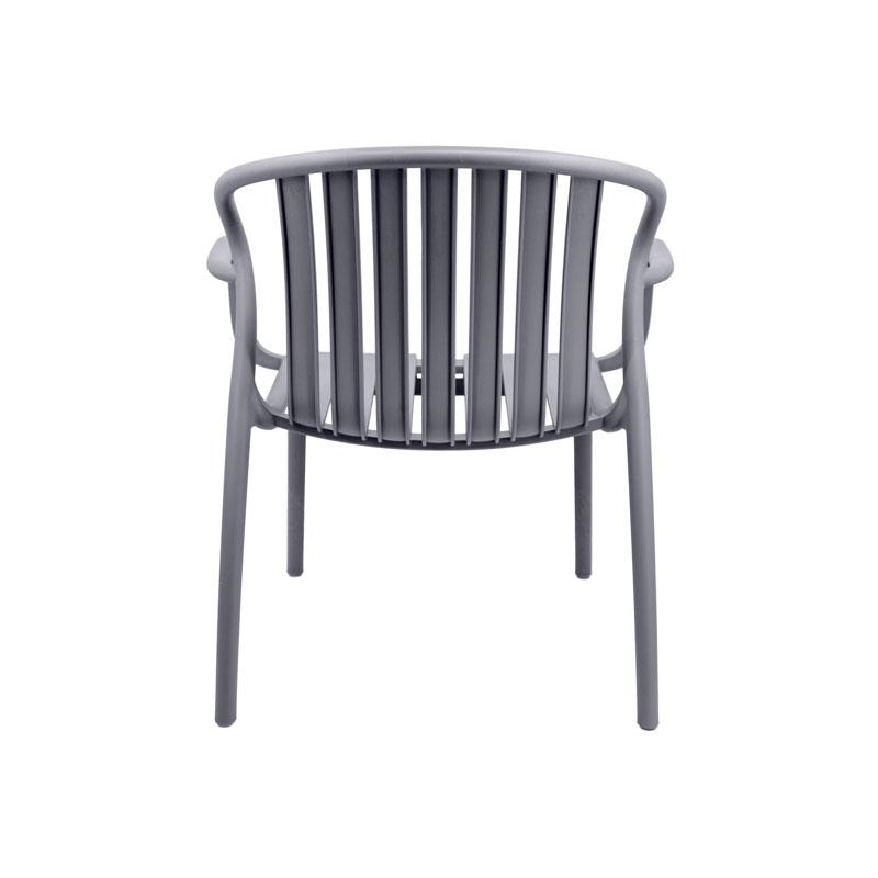 ΚΑΡΕΚΛΑ ΚΗΠΟΥ "Zenya" ΑΠΟ ΠΟΛΥΠΡΟΠΥΛΕΝΙΟ (PP) ΣΚΟΥΡΟ ΓΚΡΙ ΧΡΩΜΑ 82x60x75εκ - Image 4