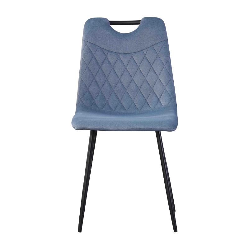 ΚΑΡΕΚΛΑ ΤΡΑΠΕΖΑΡΙΑΣ FL003 RAF ΒΕΛΟΥΔΟ ΥΦΑΣΜΑ ΜΕ ΜΕΤΑΛΛΙΚΑ ΠΟΔΙΑ 44x54x85εκ - Image 3