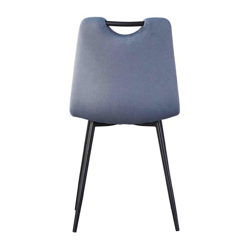 ΚΑΡΕΚΛΑ ΤΡΑΠΕΖΑΡΙΑΣ FL003 RAF ΒΕΛΟΥΔΟ ΥΦΑΣΜΑ ΜΕ ΜΕΤΑΛΛΙΚΑ ΠΟΔΙΑ 44x54x85εκ - Image 5