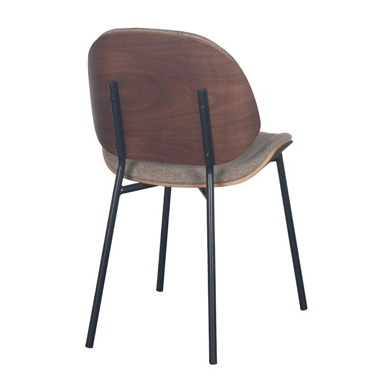 ΚΑΡΕΚΛΑ ΤΡΑΠΕΖΑΡΙΑΣ 1584 ΜΠΕΖ ΥΦΑΣΜΑ ΜΕ ΜΑΥΡΑ ΜΕΤΑΛΛΙΚΑ ΠΟΔΙΑ 46x55x82εκ - Image 4