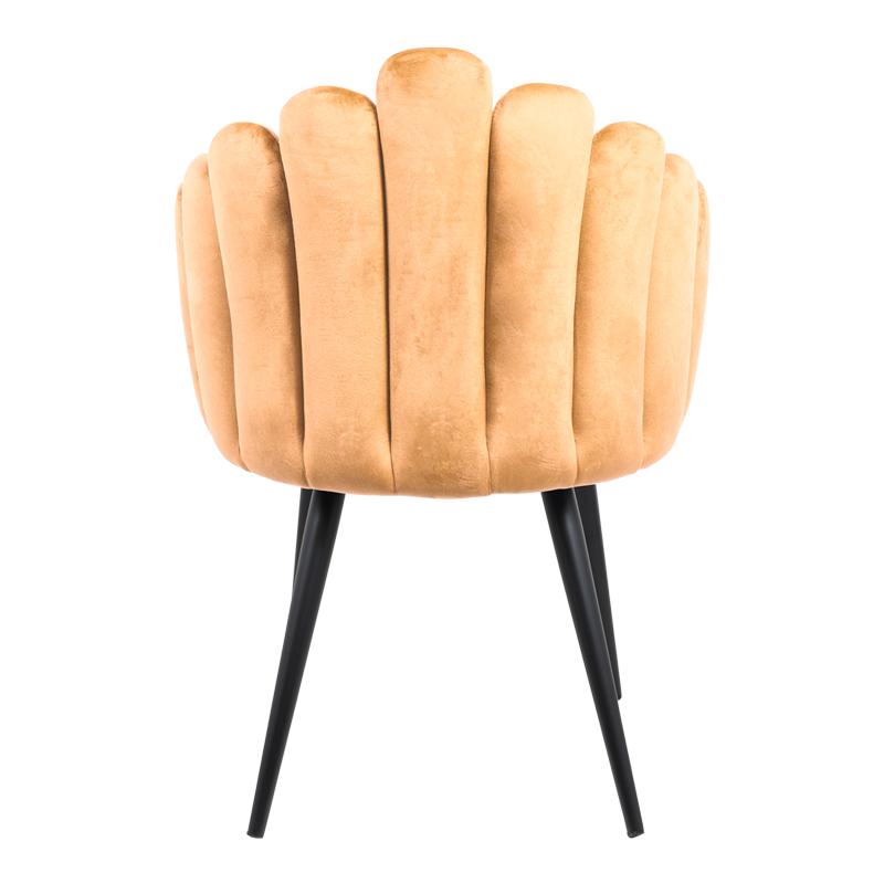 ΚΑΡΕΚΛΑ ΤΡΑΠΕΖΑΡΙΑΣ 1937 ΚΙΤΡΙΝΟ ΧΡΩΜΑ ΚΑΘΙΣΜΑΤΟΣ ΜΕ ΜΕΤΑΛΛΙΚΑ ΠΟΔΙΑ 64x60x84εκ - Image 4