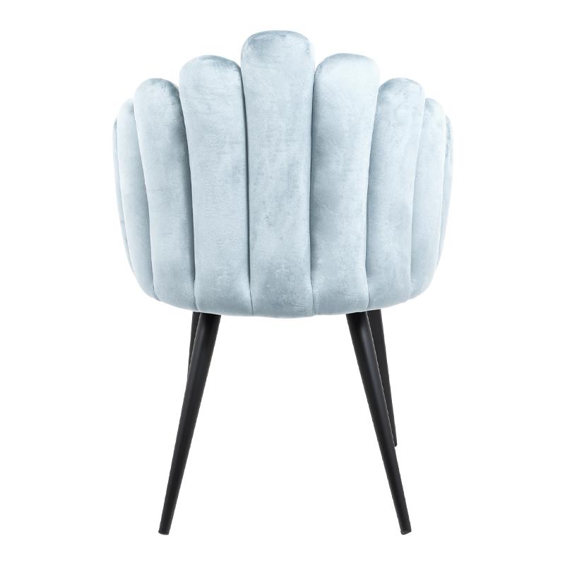 ΚΑΡΕΚΛΑ ΤΡΑΠΕΖΑΡΙΑΣ 1937 ΣΙΕΛ ΧΡΩΜΑ ΚΑΘΙΣΜΑΤΟΣ ΜΕ ΜΕΤΑΛΛΙΚΑ ΠΟΔΙΑ 64x60x84εκ - Image 4