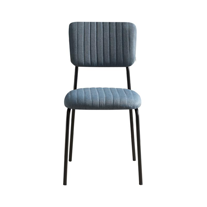 ΚΑΡΕΚΛΑ ΤΡΑΠΕΖΑΡΙΑΣ Α10 ΜΠΛΕ-ΓΚΡΙ ΥΦΑΣΜΑ ΜΕ ΜΕΤΑΛΛΙΚΟ ΣΚΕΛΕΤΟ 53x43x84εκ - Image 3