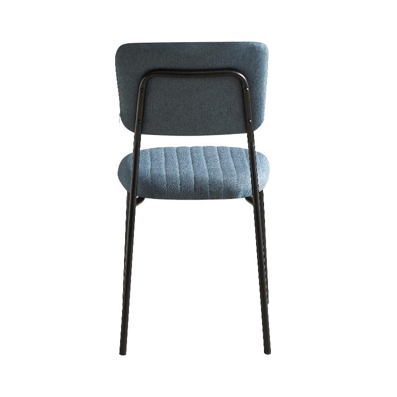 ΚΑΡΕΚΛΑ ΤΡΑΠΕΖΑΡΙΑΣ Α10 ΜΠΛΕ-ΓΚΡΙ ΥΦΑΣΜΑ ΜΕ ΜΕΤΑΛΛΙΚΟ ΣΚΕΛΕΤΟ 53x43x84εκ - Image 5