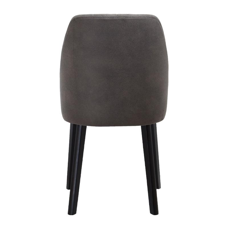 ΚΑΡΕΚΛΑ ΤΡΑΠΕΖΑΡΙΑΣ Adeline ΓΚΡΙ ΧΡΩΜΑ ΥΦΑΣΜΑΤΟΣ 48x47x89εκ - Image 3