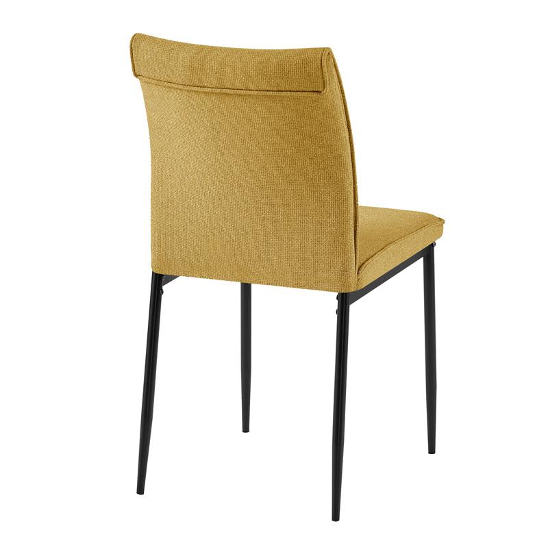 ΚΑΡΕΚΛΑ ΤΡΑΠΕΖΑΡΙΑΣ Crace ΜΟΥΣΤΑΡΔΙ ΧΡΩΜΑ ΥΦΑΣΜΑΤΟΣ 43x60x86εκ - Image 3