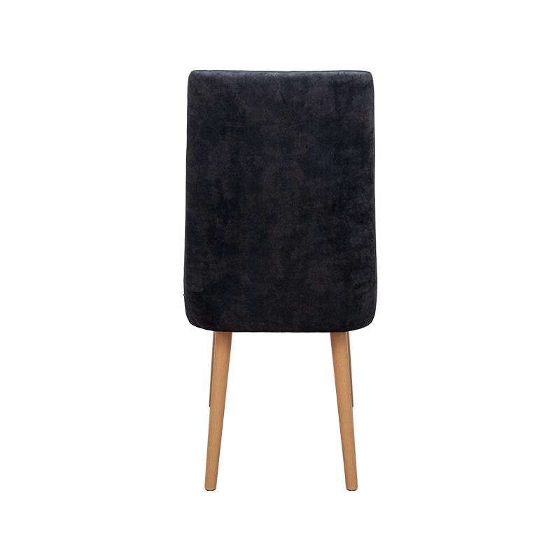 ΚΑΡΕΚΛΑ ΤΡΑΠΕΖΑΡΙΑΣ Deniz ΑΝΘΡΑΚΙ ΧΡΩΜΑ ΥΦΑΣΜΑΤΟΣ ΜΕ GOLDEN SAND ΠΟΔΙΑ 45x50x95εκ - Image 4