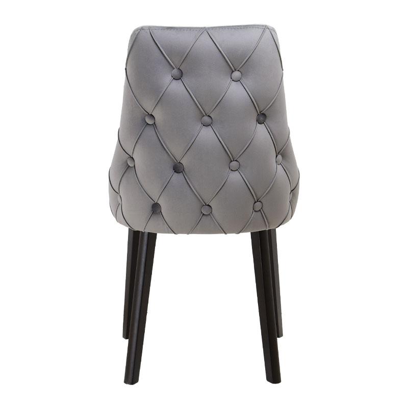 ΚΑΡΕΚΛΑ ΤΡΑΠΕΖΑΡΙΑΣ Elvira ΓΚΡΙ ΧΡΩΜΑ ΥΦΑΣΜΑΤΟΣ 50x47x91εκ - Image 3