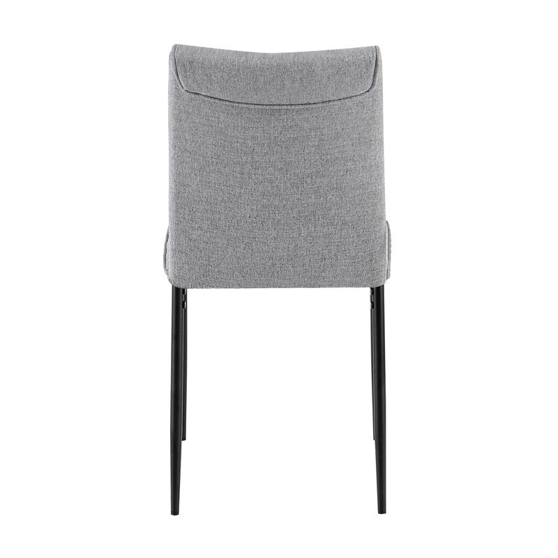 ΚΑΡΕΚΛΑ ΤΡΑΠΕΖΑΡΙΑΣ FL25414 ΓΚΡΙ ΑΝΟΙΧΤΟ ΧΡΩΜΑ ΥΦΑΣΜΑ ΜΕ ΜΑΥΡΑ ΜΕΤΑΛΛΙΚΑ ΠΟΔΙΑ 44x60x86εκ - Image 3