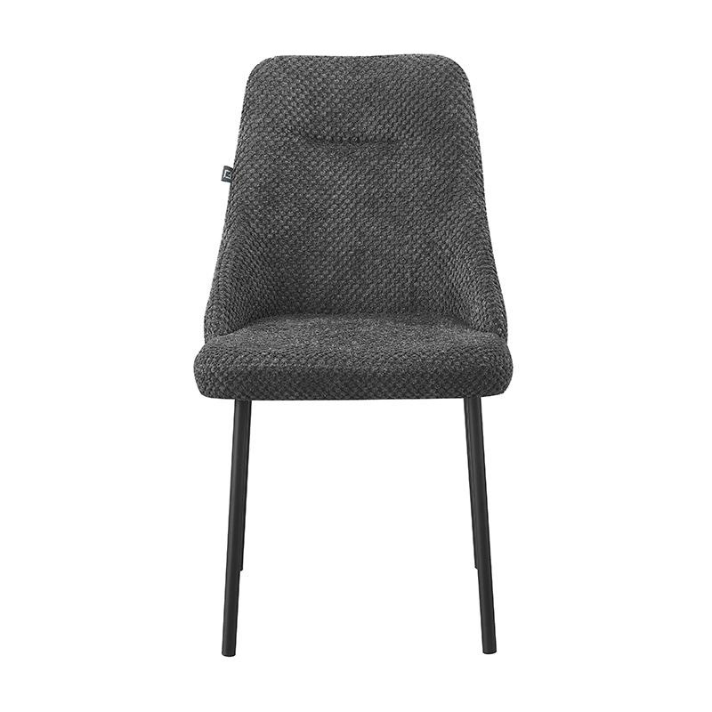 ΚΑΡΕΚΛΑ ΤΡΑΠΕΖΑΡΙΑΣ FL31 ΜΕ ΜΕΤΑΛΛΙΚΑ ΠΟΔΙΑ ΚΑΙ ΓΚΡΙ ΧΡΩΜΑ ΥΦΑΣΜΑΤΟΣ 56x49x87εκ - Image 3