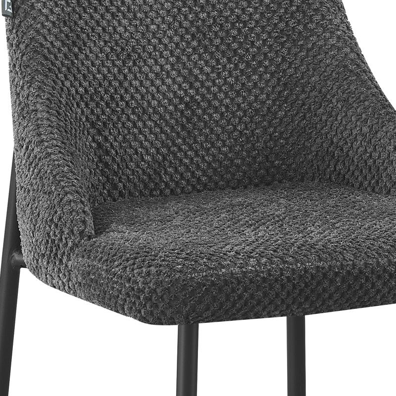 ΚΑΡΕΚΛΑ ΤΡΑΠΕΖΑΡΙΑΣ FL31 ΜΕ ΜΕΤΑΛΛΙΚΑ ΠΟΔΙΑ ΚΑΙ ΓΚΡΙ ΧΡΩΜΑ ΥΦΑΣΜΑΤΟΣ 56x49x87εκ - Image 6