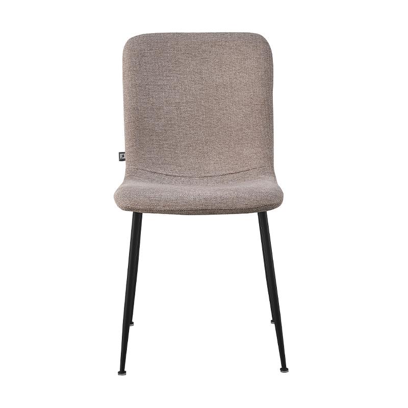 ΚΑΡΕΚΛΑ ΤΡΑΠΕΖΑΡΙΑΣ FL5037 ΜΕ ΜΕΤΑΛΛΙΚΑ ΠΟΔΙΑ ΚΑΙ ΚΑΦΕ ΧΡΩΜΑ ΥΦΑΣΜΑΤΟΣ 56x43x83εκ - Image 3