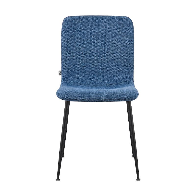 ΚΑΡΕΚΛΑ ΤΡΑΠΕΖΑΡΙΑΣ FL5037 ΜΕ ΜΕΤΑΛΛΙΚΑ ΠΟΔΙΑ ΚΑΙ ΜΠΛΕ ΧΡΩΜΑ ΥΦΑΣΜΑΤΟΣ 56x43x83εκ - Image 3