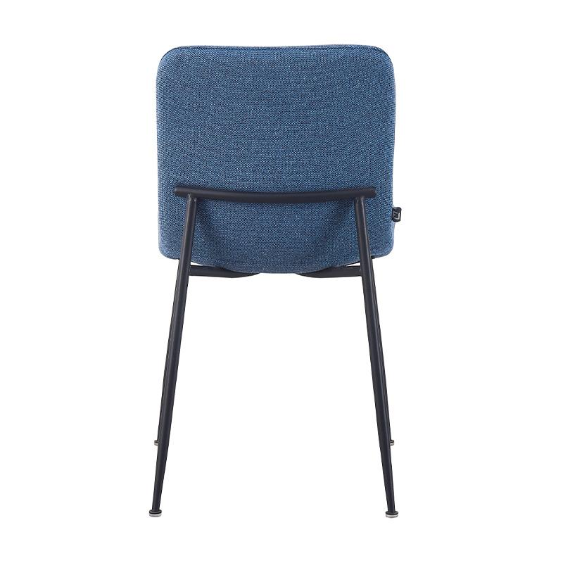 ΚΑΡΕΚΛΑ ΤΡΑΠΕΖΑΡΙΑΣ FL5037 ΜΕ ΜΕΤΑΛΛΙΚΑ ΠΟΔΙΑ ΚΑΙ ΜΠΛΕ ΧΡΩΜΑ ΥΦΑΣΜΑΤΟΣ 56x43x83εκ - Image 5