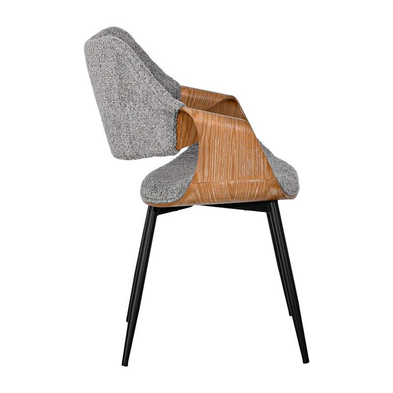 ΚΑΡΕΚΛΑ ΤΡΑΠΕΖΑΡΙΑΣ FL6145 ΓΚΡΙ ΥΦΑΣΜΑ 58x56x83εκ - Image 3