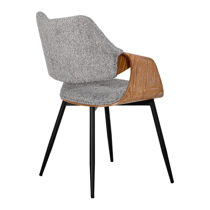 ΚΑΡΕΚΛΑ ΤΡΑΠΕΖΑΡΙΑΣ FL6145 ΓΚΡΙ ΥΦΑΣΜΑ 58x56x83εκ - Image 4