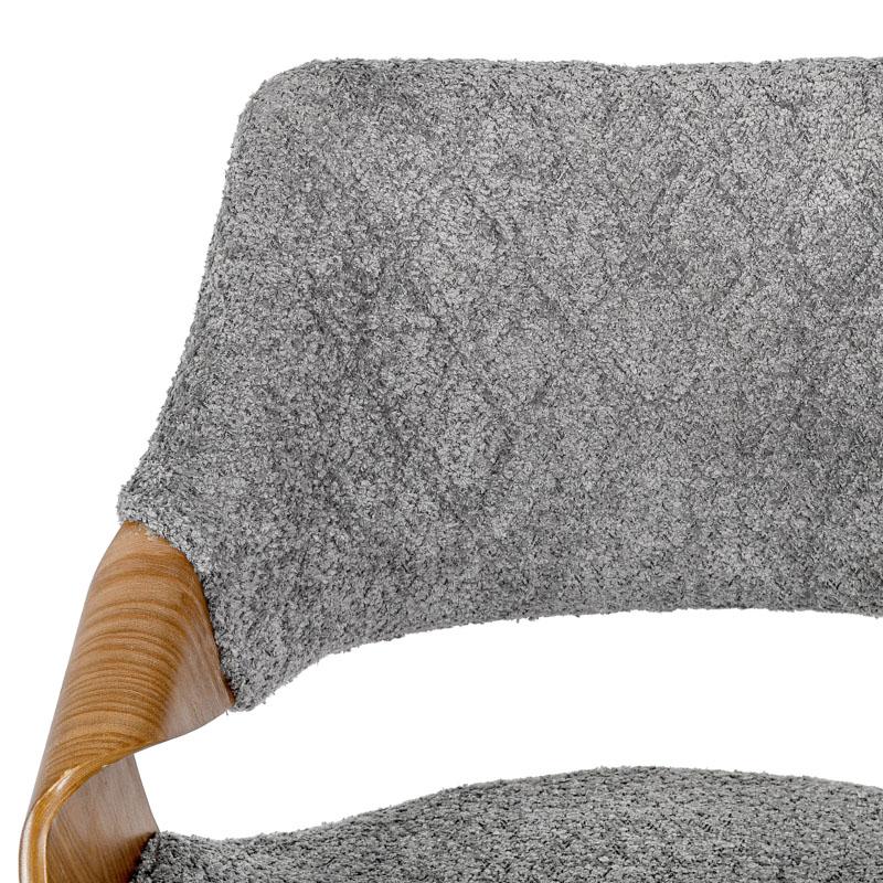 ΚΑΡΕΚΛΑ ΤΡΑΠΕΖΑΡΙΑΣ FL6145 ΓΚΡΙ ΥΦΑΣΜΑ 58x56x83εκ - Image 6