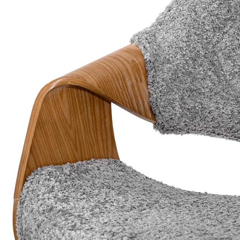 ΚΑΡΕΚΛΑ ΤΡΑΠΕΖΑΡΙΑΣ FL6145 ΓΚΡΙ ΥΦΑΣΜΑ 58x56x83εκ - Image 7