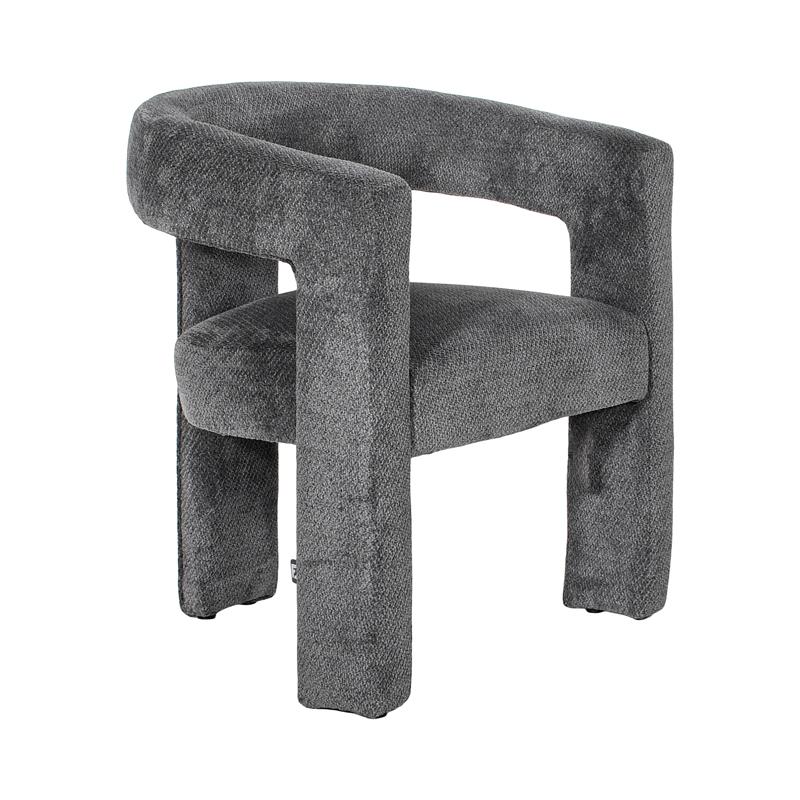 ΚΑΡΕΚΛΑ ΤΡΑΠΕΖΑΡΙΑΣ FL6493 ΑΝΘΡΑΚΙ ΧΡΩΜΑ ΥΦΑΣΜΑΤΟΣ 64x56x75εκ