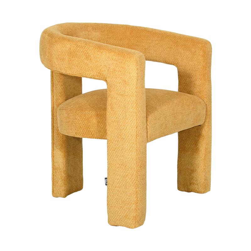 ΚΑΡΕΚΛΑ ΤΡΑΠΕΖΑΡΙΑΣ FL6493 ΜΟΥΣΤΑΡΔΙ ΧΡΩΜΑ ΥΦΑΣΜΑΤΟΣ 64x56x75εκ