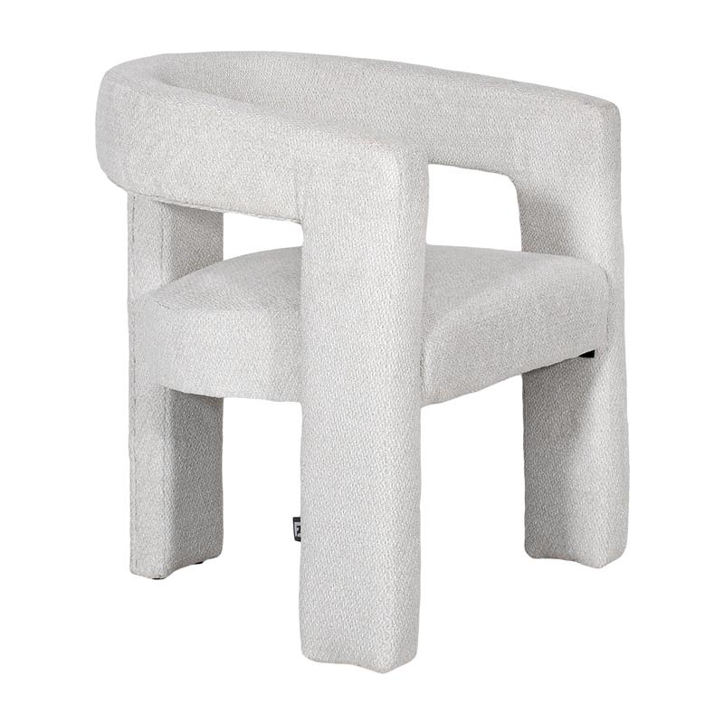 ΚΑΡΕΚΛΑ ΤΡΑΠΕΖΑΡΙΑΣ FL6493 OFF-WHITE ΧΡΩΜΑ ΥΦΑΣΜΑΤΟΣ 64x56x75εκ