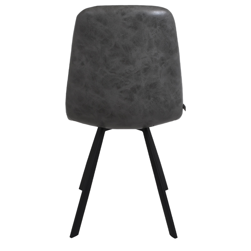 ΚΑΡΕΚΛΑ ΤΡΑΠΕΖΑΡΙΑΣ FL4975 ΓΚΡΙ ΤΕΧΝΟΔΕΡΜΑ 45x45x90εκ - Image 3