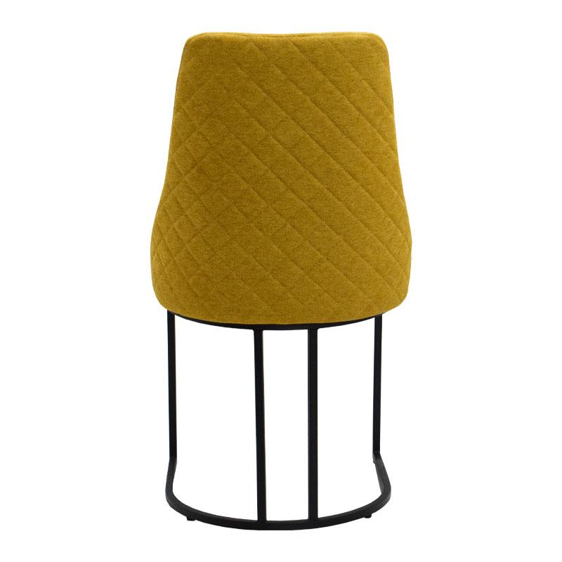 ΚΑΡΕΚΛΑ ΤΡΑΠΕΖΑΡΙΑΣ Maggie ΚΙΤΡΙΝΟ ΧΡΩΜΑ ΥΦΑΣΜΑΤΟΣ 47x52x91εκ - Image 3