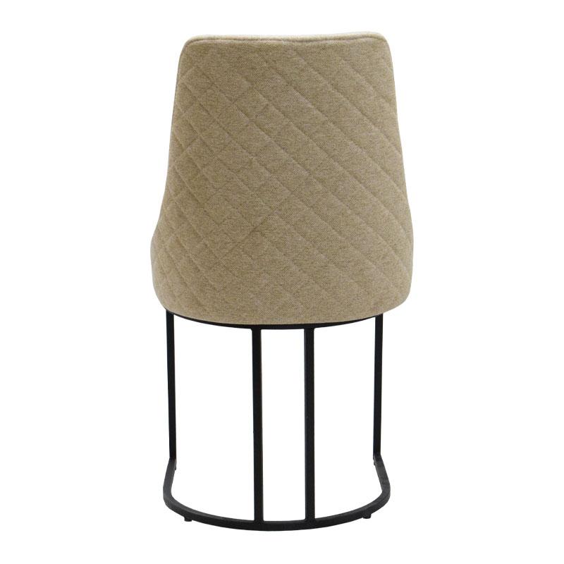 ΚΑΡΕΚΛΑ ΤΡΑΠΕΖΑΡΙΑΣ Maggie ΜΠΕΖ ΧΡΩΜΑ ΥΦΑΣΜΑΤΟΣ 47x52x91εκ - Image 3