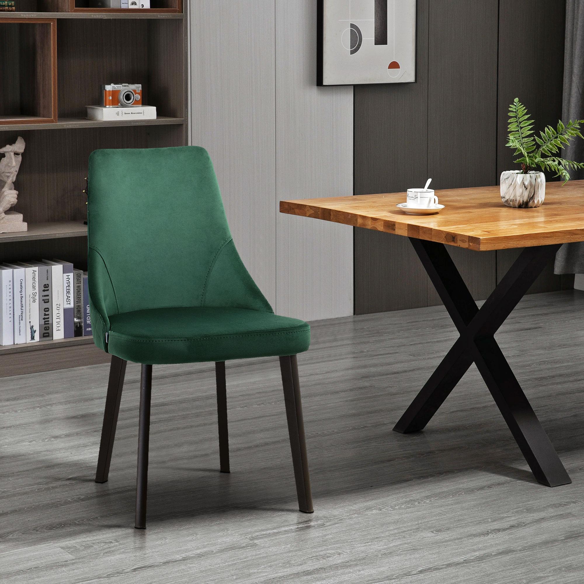 ΚΑΡΕΚΛΑ ΤΡΑΠΕΖΑΡΙΑΣ Marietta ΠΡΑΣΙΝΟ ΧΡΩΜΑ ΥΦΑΣΜΑΤΟΣ 48x47x91εκ - Image 2