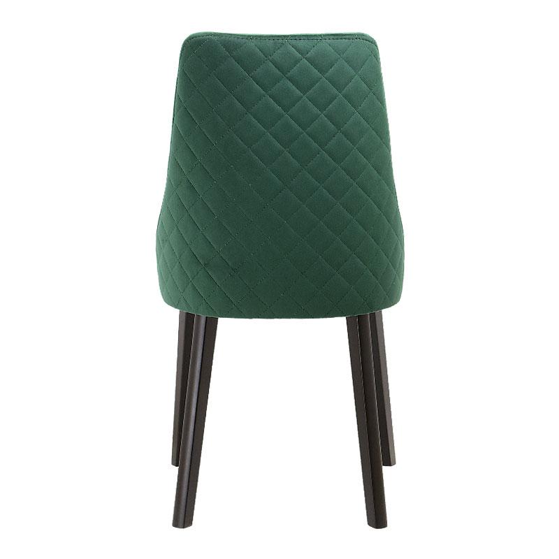 ΚΑΡΕΚΛΑ ΤΡΑΠΕΖΑΡΙΑΣ Marietta ΠΡΑΣΙΝΟ ΧΡΩΜΑ ΥΦΑΣΜΑΤΟΣ 48x47x91εκ - Image 4