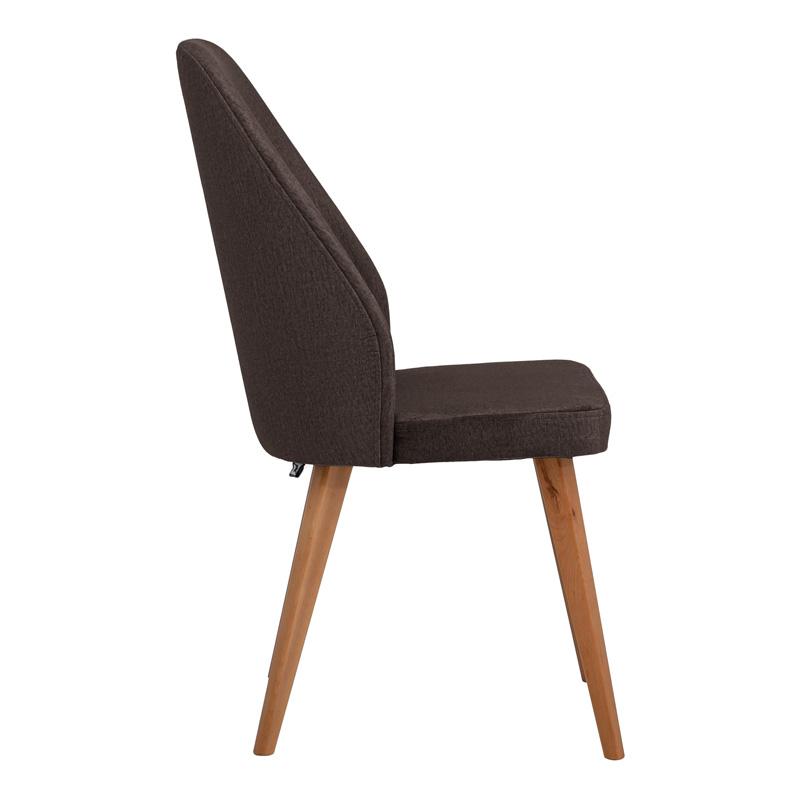 ΚΑΡΕΚΛΑ ΤΡΑΠΕΖΑΡΙΑΣ New Melanie ΥΦΑΣΜΑ ΚΑΦΕ ΧΡΩΜΑ 46x48x93εκ - Image 3