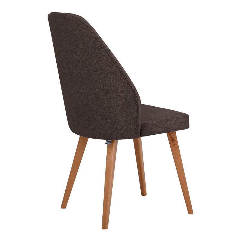 ΚΑΡΕΚΛΑ ΤΡΑΠΕΖΑΡΙΑΣ New Melanie ΥΦΑΣΜΑ ΚΑΦΕ ΧΡΩΜΑ 46x48x93εκ - Image 4