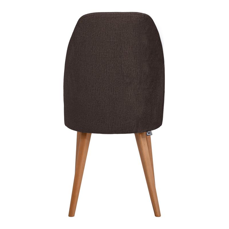 ΚΑΡΕΚΛΑ ΤΡΑΠΕΖΑΡΙΑΣ New Melanie ΥΦΑΣΜΑ ΚΑΦΕ ΧΡΩΜΑ 46x48x93εκ - Image 5